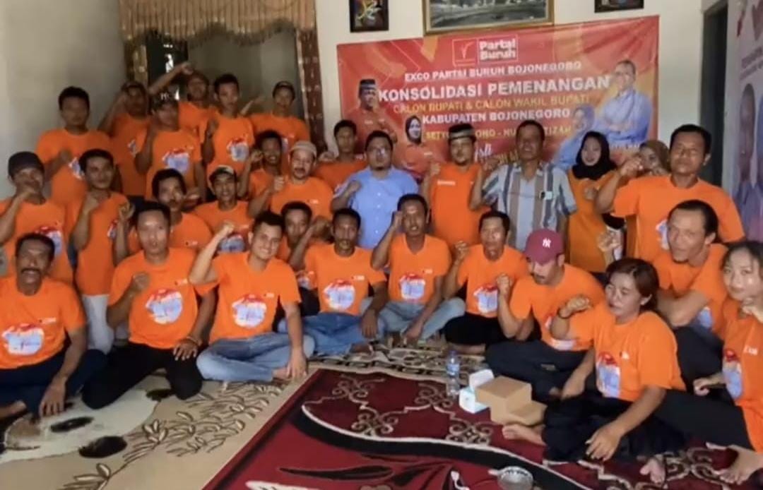 Komitmen Exco Partai Buruh Bojonegoro Siap Gerakkan Mesin Partai untuk Menangkan Wahono - Nurul